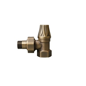 High-End Retro European American Style Heating Temperature Regulating 1/2 Joint Angle Valve <b>Wooden</b> Handle HVAC Systems Parts - Product Image 4