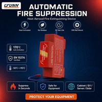 Extincteur automatique à aérosol de type rail DIN, direct usine, pour la protection des panneaux électriques et des boîtiers photovoltaïques