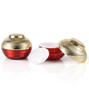 Envase de Crema de Alta Gama con Tapa Roscada de 50g, Botella Cosmética Recargable con Superficie Pintada con Spray, Tapa Tipo <span class=keywords><strong>Caracol</strong></span> y Base de PP - Product Image 3