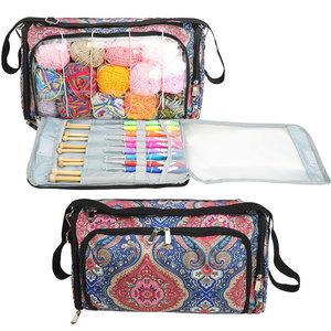 Wholesale Portable Knitting Bag For Yarn Skeins Crochet Hooks Knitting Needles Yarn Storage Bag Yarn Tote