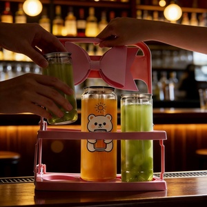 Botellas de jugo de plástico PET transparente OEM 250 ml 330 ml 350 ml 500 ml lata de bebida de Soda transparente para bebidas - Product Image 2