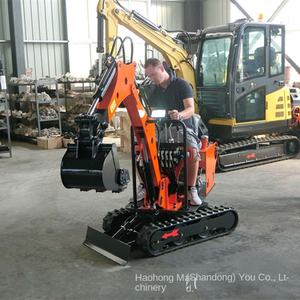 Mini-excavatrice agricole 1 tonne 2 Mini-excavatrice pour verger Machine à crochet hydraulique multifonction Mini-excavatrice - Product Image 4