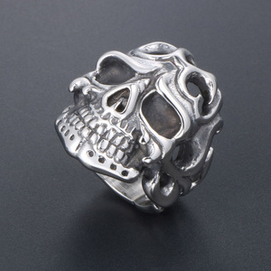 Anillo Retro de Calavera para Hombre, Diseño de Esqueleto Exagerado SA877, Joyería de Regalo - Product Image 2