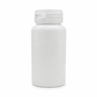Flacon vide en plastique de 150 ml avec bouchon inviolable pour l'emballage de capsules et comprimés de vitamines