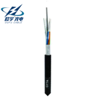 Câble à fibre optique extérieur OUFU GYTA 96 fibres torsadées à tube lâche, blindé avec bande d'aluminium, pour installation en conduit