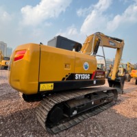 Excavadora Usada de Alta Eficiencia Sany SY135C de 13 Toneladas, con Bombas Hidráulicas de Alto Rendimiento y Motor Isuzu Original en Stock