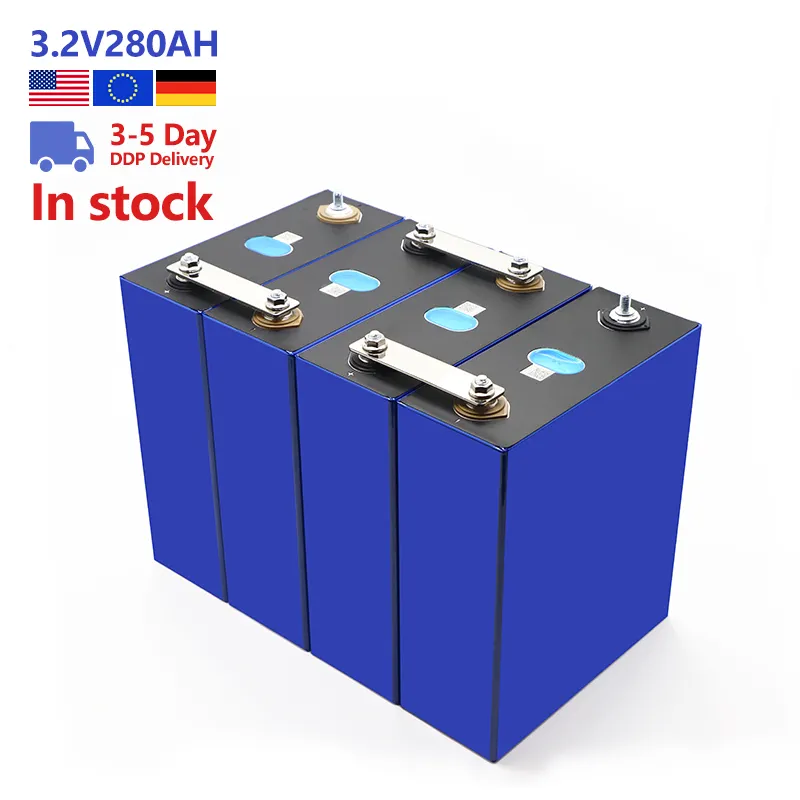 Batterie de stockage d'énergie 3.2V 280Ah Lifepo4 batterie Lfp batterie prismatique d'allemagne Stock sans taxe Europe