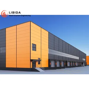 Hot Sale Metal Prefab Prefabricated Steel Building Warehouse Steel Structure Industrial Workshop Shed Hall Construction