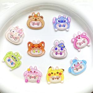 Phim hoạt hình Kawaii vui thỏ bộ lạc lãnh đạo nhựa quyến rũ cho rác trường hợp điện thoại DIY tóc Clip phụ kiện - Product Image 3