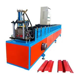Long Service And Life America Popular Automatic Roof Wall Sheet Gusset Plate Panel Roll Forming Machine con tamaño de alimentación de 500mm