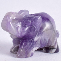 Cristaux de quartz HZ 2022, nouveaux produits très demandés, cristaux de guérison, animaux en jade, sculpture d'éléphant, pierres d'améthyste, éléphants.