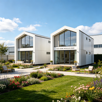 Solution de maison modulaire préfabriquée clé en main, maison modulaire complète pour la construction de villas