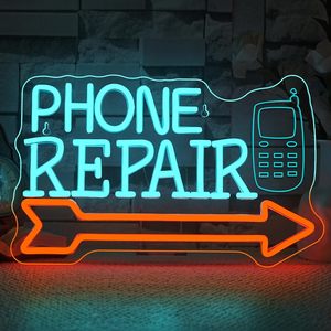 Phone Repair Neon <b>Sign</b> LED indoor hanging ambient light shop <b>sign</b> wall decoration light entrance indicator light luminous <b>sign</b> - Product Image 1