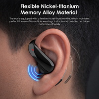 Écouteurs OWS à oreille ouverte avec logo OEM, ajustement sécurisé, sans douleur aux oreilles, étanches IP4, légers et confortables