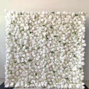 Nuova parete di fiori di festa artificiale 5d sfondo <span class=keywords><strong>bianco</strong></span> seta <span class=keywords><strong>rosa</strong></span> <span class=keywords><strong>e</strong></span> fiori di ortensie da parete 8x8 piedi fiore decorazione della parete - Product Image 6