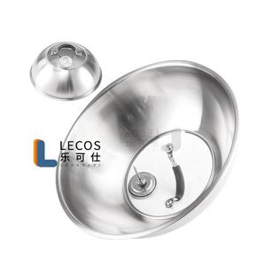 Gadgets de cuisine très vendus, outils spécialisés, couvercle alimentaire transparent pour barbecue, couvercles de wok, dôme à <span class=keywords><strong>fromage</strong></span> en acier inoxydable avec thermomètre - Product Image 1