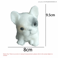 Jouet anti-stress innovant et adorable en TPE, figurine réaliste de bouledogue français, poupée animale Tongleyuan pour garçons et enfants