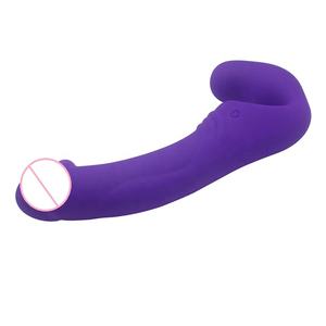 Vibratore Dildo Indossabile Senza Cinghie per Lesbiche con 10 Modalità e Doppi Motori Giocattoli Sessuali - Product Image 2