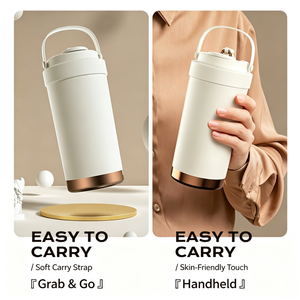 Mug de voyage isotherme en acier inoxydable avec revêtement céramique 500 ml, bouteille d'eau, isolation thermique 6-12 heures, portable - Product Image 6