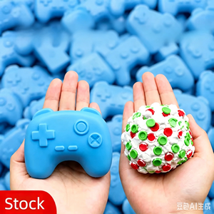 Juguete Antiestrés de Bolas de Gel Crujientes, Hecho a Mano con Bloques de Construcción, Bola Blanda y Sonoro para Aliviar el Estrés - Product Image 1