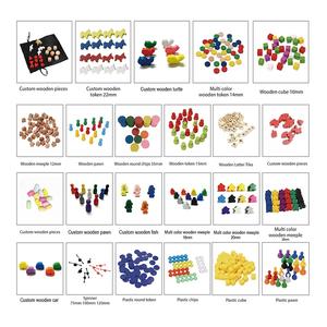 Los proveedores de China respetuoso del medio ambiente de plástico colorido juego peones para niños venta al por mayor juego de conjunto de accesorios de plástico juego de peones. - Product Image 6