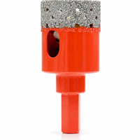 Foret diamanté torsadé brasé sous vide en acier à haute teneur en carbone 8 mm