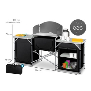 YILU Custom Picnic <strong>Barbecue</strong> Camping <strong>Table</strong> De Foldable Outdoor Cookind Portable Aluminum Plastic Folding Camping Kitchen <strong>Table</strong> - Product Image 2