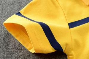 Vêtements pour Enfants en Gros : T-shirts Polo Rayés en Coton à Manches Courtes avec Col Rabattu pour Grands Enfants de 3 à 15 Ans - Product Image 4