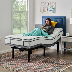 Tamaño Queen Precio <span class=keywords><strong>de</strong></span> fábrica Colchón plegable suave Confort Lujoso <span class=keywords><strong>Lana</strong></span> Capa superior Cool Touch Hybrid Pocket Spring Colchón - Product Image 3