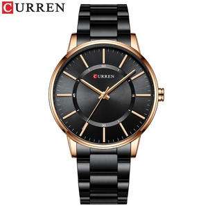 Drop Shipping curren 8385 Simple Design Waterproof Stainless Steel Strap Sport <b>Watch</b> for Man with Custom logo - Product Image 2