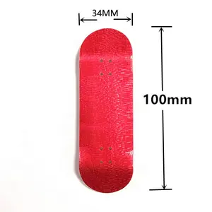 Finger Skateboard Wholesale 100* 34mm Canadian Maple Wood Finger Skateboard Decks Blank
