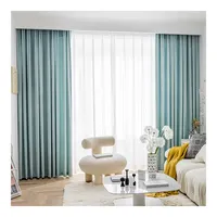 Однотонные мягкие лучшие шторы Innermor для гостиной затемняющие бархатные тканевые занавески готовые бирюзовые синие шторы