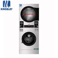 12kg Stacked Washer and Dryer Commercial Laundry Machine Stackable Washer Dryer Combo Heavy Duty Automatic OEM ODM