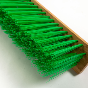 Balai de jardin avec poils rigides en nylon, manche en métal robuste, 120 cm, système combiné de balayage de rue écologique - Product Image 3