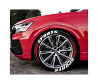 Autocollants 3D pour pneus de voiture, style luxueux, matériau PVC, ajustement universel, installation facile, logo personnalisé, garantie 1 an