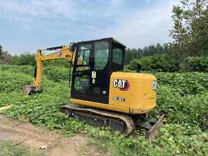 Mini-excavatrice d'occasion pour usage domestique Caterpillar 305.5E, excavatrice hydraulique compacte de 5 tonnes avec accessoire tarière - Product Image 4