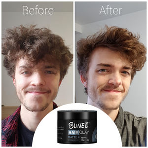 Pâte à cheveux personnalisée quantité minimale <span class=keywords><strong>de</strong></span> commande bas fabricant nouveauté qualité supérieure en vrac OEM/ODM cheveux coiffants finition mate à la cire d'argile - Product Image 2
