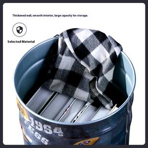 Tabourets <span class=keywords><strong>de</strong></span> baril <span class=keywords><strong>de</strong></span> fer <span class=keywords><strong>rétro</strong></span> <span class=keywords><strong>bar</strong></span> tabourets <span class=keywords><strong>de</strong></span> rangement <span class=keywords><strong>de</strong></span> dessin animé Restaurant meubles en fer KTV seau peint petits tabourets ronds <span class=keywords><strong>de</strong></span> ménage - Product Image 2