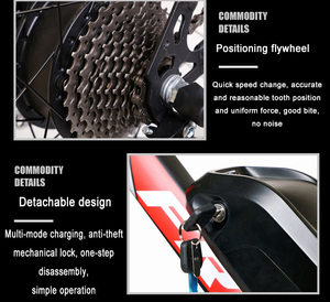 Baterí<span class=keywords><strong>a</strong></span> portadora trasera de 250W, 36V, 10Ah, bicicleta eléctrica de montañ<span class=keywords><strong>a</strong></span>, United, <span class=keywords><strong>Kit</strong></span> de conversión de bicicleta - Product Image 6