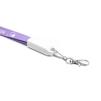 Toptan Özelleştirilmiş Çok Fonksiyonlu 3'ü 1 Arada Promosyon Taşınabilir 0.9m Boyun Askılı USB Şarj Cihazı Kimlik Kayışı Dayanıklı Polyester