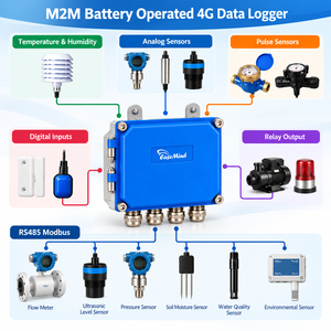 Registrador de datos Modbus 4G a batería, sensor ultrasónico de nivel de agua, monitorización inalámbrica del nivel de agua en tiempo real - Product Image 5