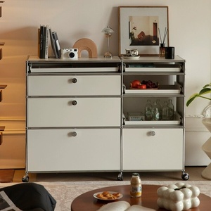 Stainless Steel Eco-Friendly Multifunctional Modern Living Room Dining <b>Storage</b> Cabinet Coffee TV Bookcase Sideboard Drawer - Product Image 6