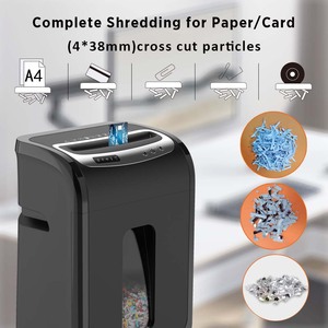 Déchiqueteuse <span class=keywords><strong>de</strong></span> papier professionnelle haute performance OS901-15C, capacité 15 feuilles, coupe croisée, 20L, alimentation automatique, pour bureau - Product Image 2