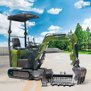 Mini-excavatrice sur chenilles Somate, moteur KOOP, 1,2 tonne, diesel, hydraulique, avec PLC et pompe, haute puissance de creusement, accessoires - Product Image 4