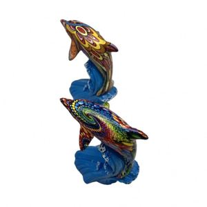 Decoración para el Hogar Personalizada, Artesanía de Resina, Adorno de Delfín Pintado a Mano, Recuerdo Turístico - Product Image 2