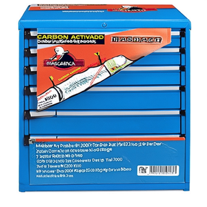 Fami Master Key Comfort <b>Drawer</b> Cabinet 7 <b>Drawers</b> 867x726x850 Mm Dark Grey Ral7000 <b>Tool</b> Storage - Product Image 2