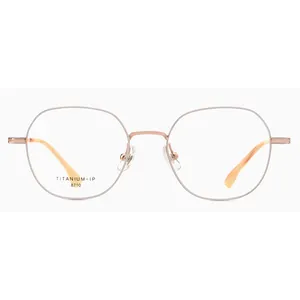 Fashion Vintage Round Titanium Eye Glass Eyeglass Frame Optical Spectacle Korea Glasses Frames Designers Unisex