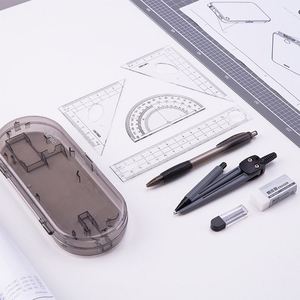 Lot de fournitures scolaires de géométrie mathématique de haute qualité en gros : règles et compas de dessin - Product Image 4