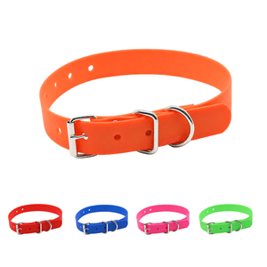 Vente en gros sur mesure <span class=keywords><strong>Collier</strong></span> de <span class=keywords><strong>dressage</strong></span> de <span class=keywords><strong>chien</strong></span> en nylon enduit de PVC motif solide avec décoration de rivet en matière plastique durable - Product Image 1