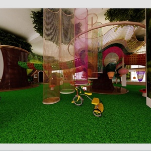Reti da arrampicata arcobaleno per bambini Set da parco giochi al coperto per la scuola materna incoraggiando l'<span class=keywords><strong>attività</strong></span> fisica e il divertimento - Product Image 3